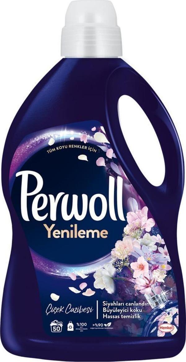 Perwoll Yenileme Çiçek Cazibesi Siyahlar için Sıvı Deterjan 50 Yıkama 2.75 lt - Image 1