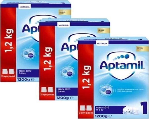 Aptamil 1 Bebek Sütü 1200 gr 3 Adet - Image 1