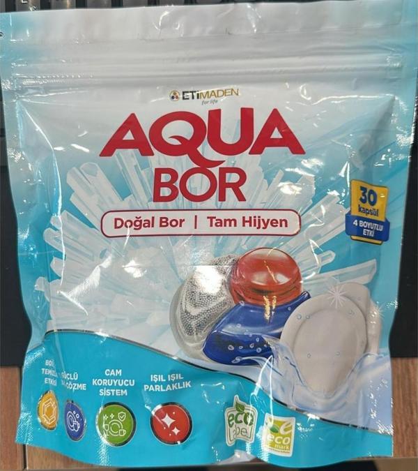 Aqua Bor Bulaşık makinesi Tableti 30 Lu - Image 1