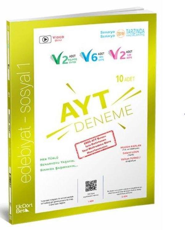 AYT Edebiyat-Sosyal-1 10'lu Deneme Sınavı 2021 Model - Üç Dört Beş Yayınları - Image 1