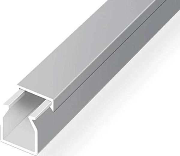 MUTLUSAN 16x16 GÜMÜŞ Yapışkanlı Kablo Kanalı - Image 1