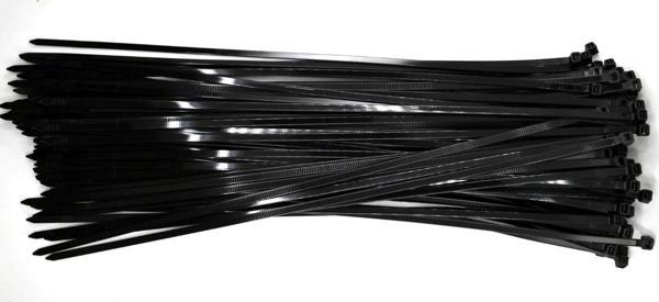 PEMSAN Klips Kablo Bağı 4.8x400 SİYAH (100lü Paket) Kablo Cırdı - Image 1