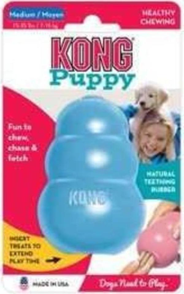 Kong Puppy Dayanıklı Ödüllü Dolgulu Yavru Köpek Oyuncağı Medium - Image 1
