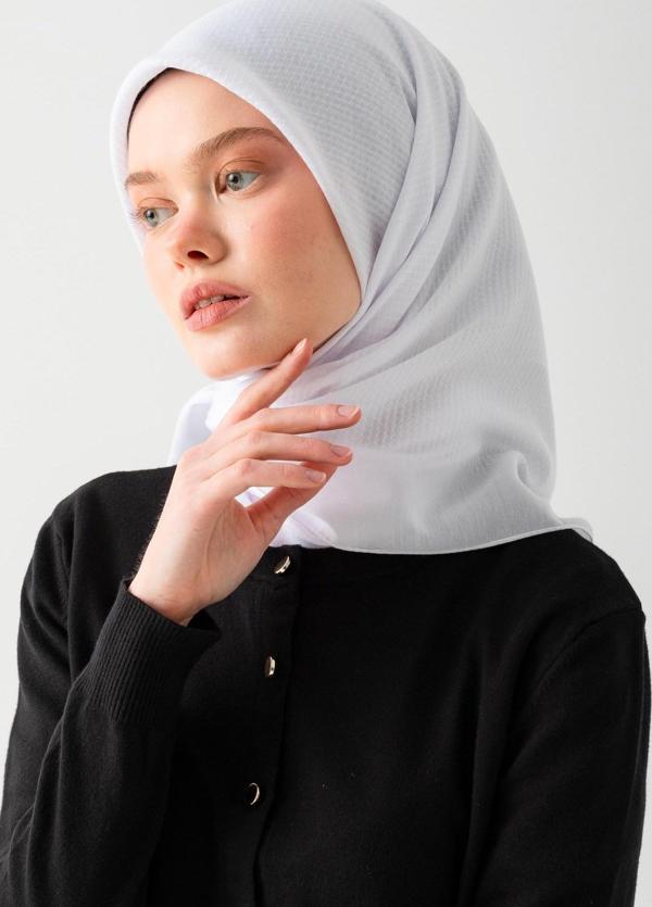 Soft Pamuk Jakarlı Eşarp – Doğal Dokulu, Hafif ve Nefes Alan Kumaş- Bambu Kraş Eşarp Yumuşak Dokulu Düz Renk Eşarp, Tesettür Eşarp - Image 1