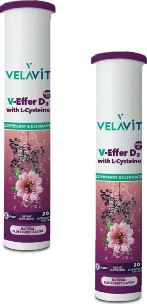 Velavit V-Effer D3 with L-Cysteine 2 adet - Image 1