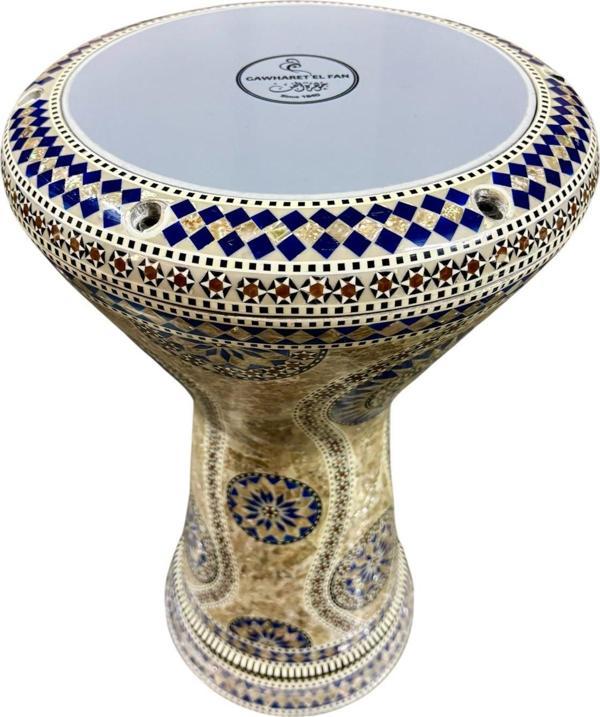 GAWHARET EL-FAN SEDEF İŞLEMELİ DÖKÜM DARBUKA JZ09 - Image 1
