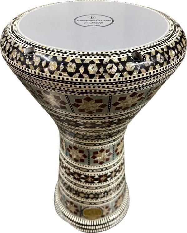 GAWHARET EL-FAN SEDEF İŞLEMELİ DÖKÜM DARBUKA JZ08 - Image 1