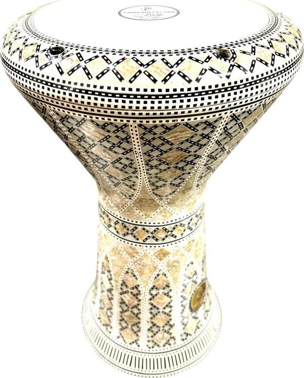 GAWHARET EL-FAN SEDEF İŞLEMELİ DÖKÜM DARBUKA JZ12 - Image 1