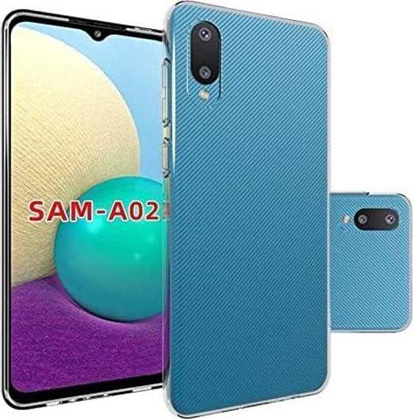 Samsung Galaxy A02 Uyumlu Kamera Korumalı Darbe Önleyici Ultra Slim TPU Şeffaf Silikon Kılıf - Image 1