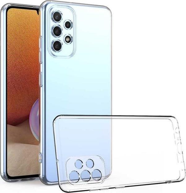 Samsung Galaxy A72 Uyumlu Kamera Korumalı Darbe Önleyici Ultra Slim TPU Şeffaf Silikon Kılıf - Image 1