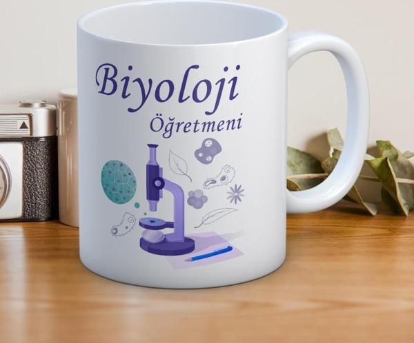 Biyoloji Öğretmenlerine Özel Öğretmenler Günü Hediyelik Baskılı Kupa - Image 1