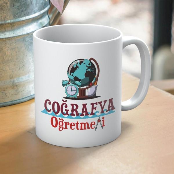 Coğrafya Öğretmenlerine Özel Öğretmenler Günü Hediyelik Baskılı Kupa - Image 1