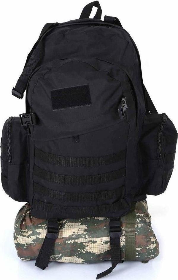 Kordak Siyah Outdoor Taktik Sırt Çantası 75 L - Siyah Büyük Sırt Çanta - Image 1
