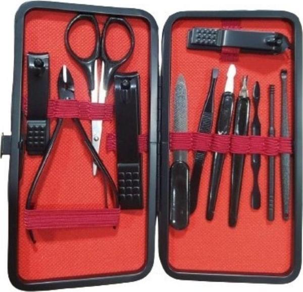 Kordak Tırnak Manikür Pensi 12 Parça Tırnak Eti Manikür Makası Siyah Nokta Temizleme - Image 1
