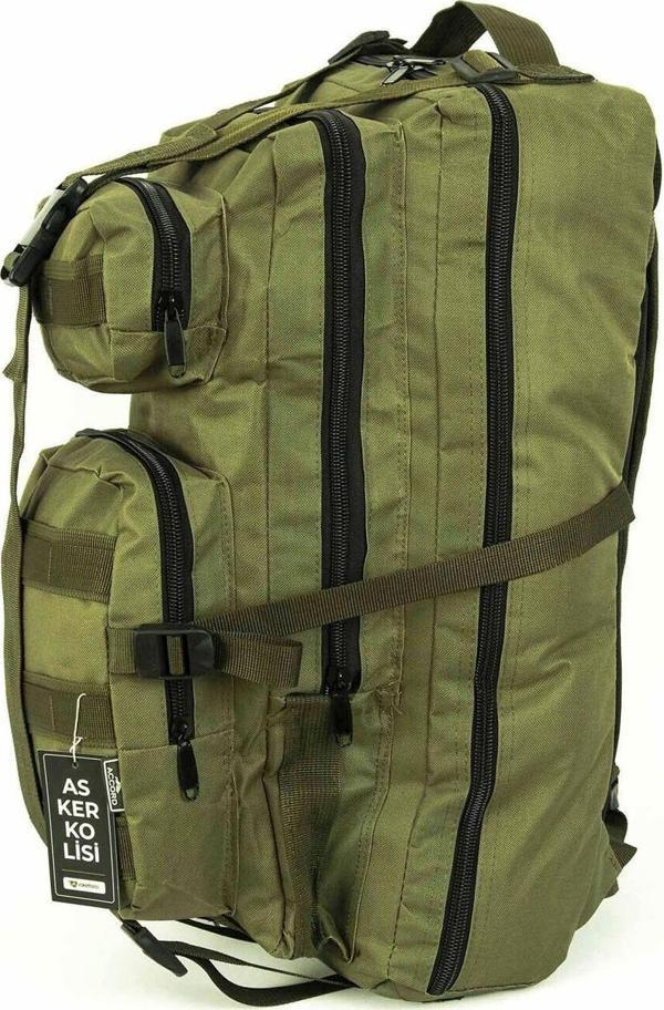 Kordak 65 L Haki Yeşil Taktik Sırt Çantası - Askeri Kamp Çantası - Image 1