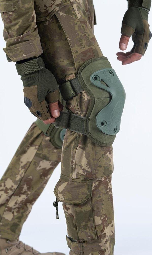Green Dizlik Ve Dirseklik 4'Lü Takım (Motorsiklet,Askeri, Airsoft, Kamp Ve Doğa Sporları) - Image 1
