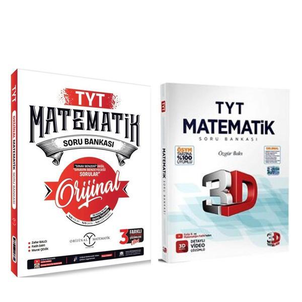 Orijinal Yayınları TYT Orijinal Matematik ve 3D Matematik Soru Bankası Seti 2 Kitap - Orijinal Yayınları - Image 1