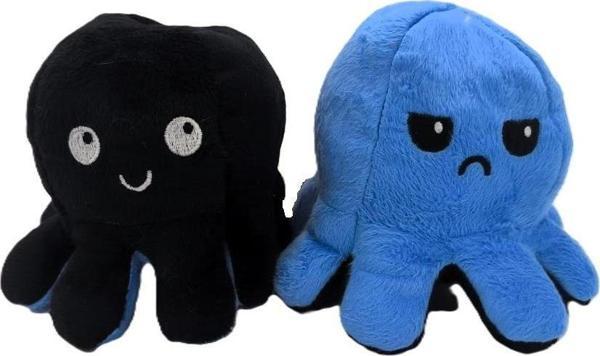 62054 Mood Değiştiren Peluş Ahtapot 20 cm. SİYAH - MAVİ - Image 1