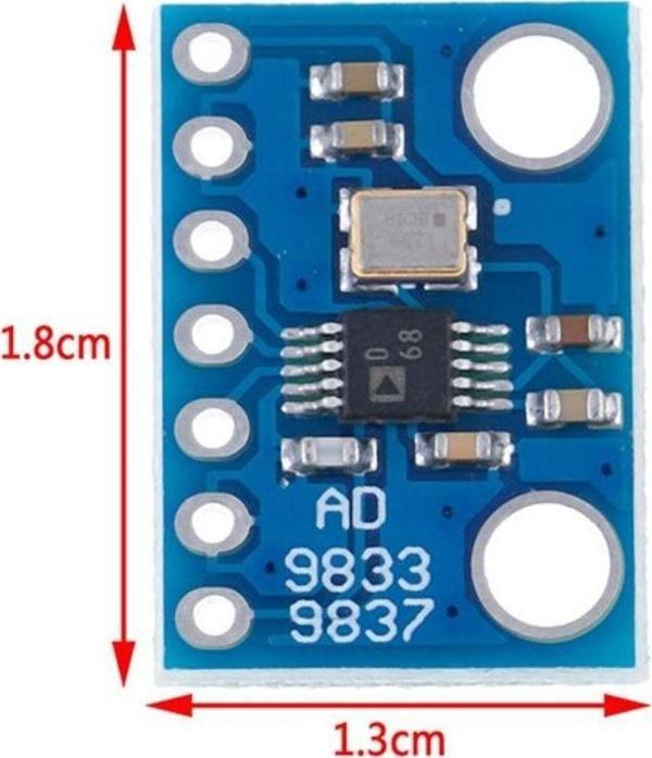 Alkatronik Ad9833 Sinüs Kare Ve Üçgen Sinyal Jeneratör Modülü Spı 0.1hz-25mhz 28 Bit - Image 1
