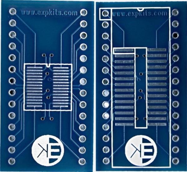 Alkatronik Soss28 Dıp Çevirici Pcb So28 - Ssop28 Soıc28 Ssop28 To Dıp28 - Image 1