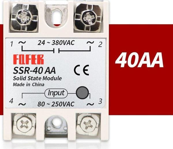 Alkatronik Ssr-40aa Röle Tek Fazlı Solid State 80-250vac 40a Anahtar - Image 1