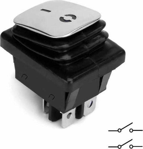 Alkatronik 30a 250v On-off Anahtar Yüksek Akım Kcd4 4 Pin Buton Ip67 Su Geçirmez Led Işıklı Rocker Switch - Image 1