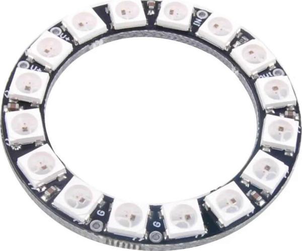 Alkatronik 16 Bit NeoPixel Halka Ring WS2812B 5050 Rgb Led Modül 16’lı Dijital Adreslenebilir Lamba Programlan - Image 1