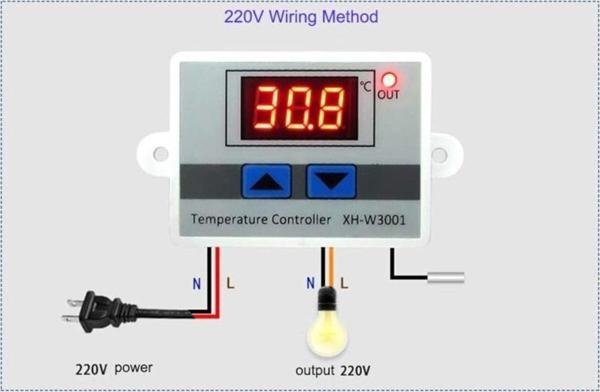 Alkatronik Hw-735 / Xh-w3001 / Hw-w3001 Dijital Termostat - 220vac - 1500w - Image 1