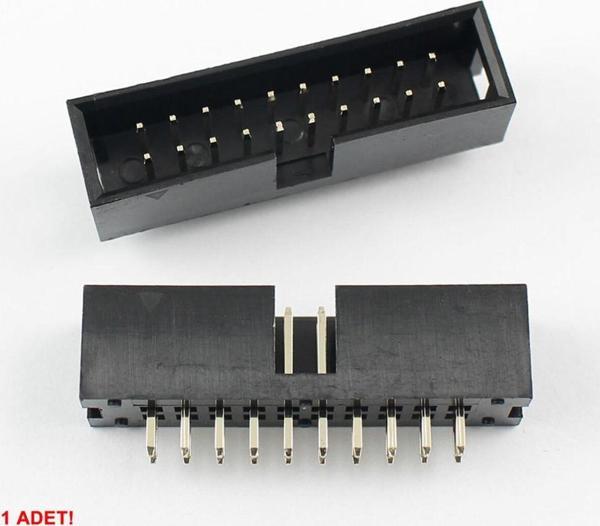 Alkatronik 2x10 Pin Erkek Box Header Çift Sıra 180 Derece 2.54mm PCB Montaj Konnektör IDC Soket Breadboard Pcb - Image 1