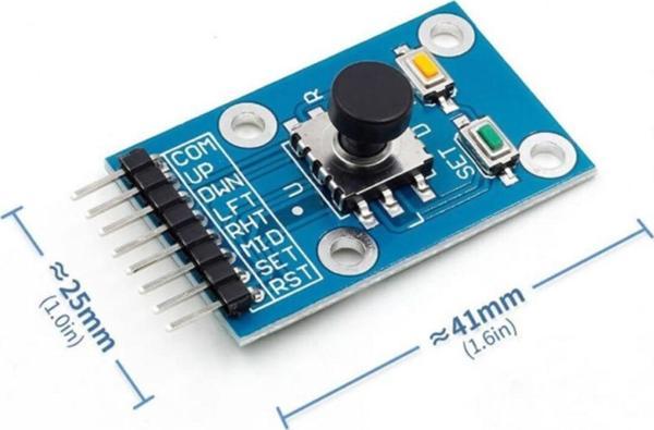 Alkatronik Navigasyon Joystick Modül 4 Yön 3 Kullanıcı Butonu Kumanda Kol - Image 1