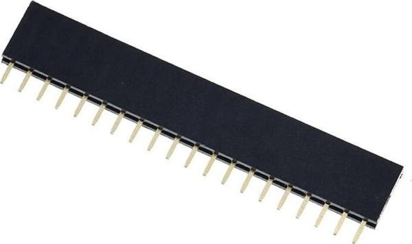 Alkatronik 20 Pin Tek Sıra Dişi Header 180 Derece 1x20 Pin 2.54mm Soket Konnektör Breadboard Pcb Devre Bağlantı - Image 1