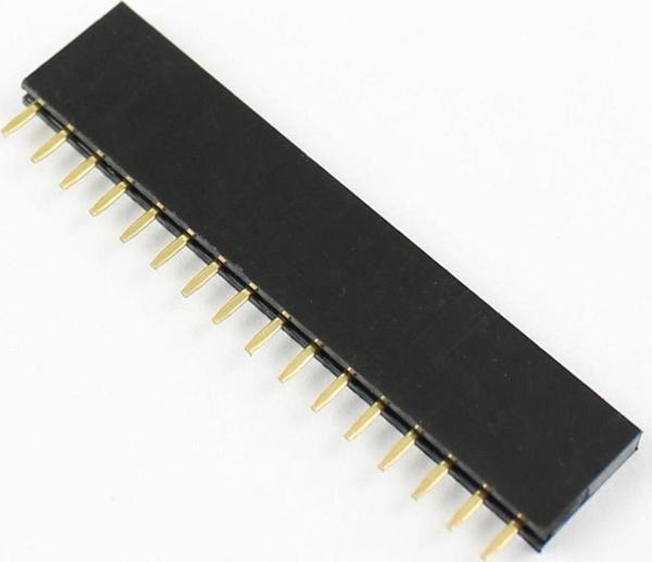 Alkatronik 16 Pin Tek Sıra Dişi Header 180 Derece 1x16 Pin 2.54mm Soket Konnektör Breadboard Pcb Devre Bağlantı - Image 1