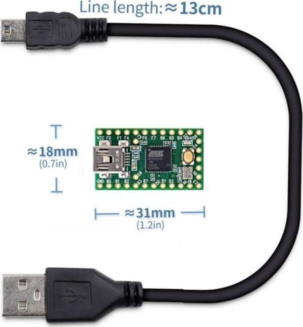 Alkatronik Teensy 2.0 Atmega32u4  Uyumlu  Kit Microchip Atmel Geliştirme Kartı Arduin - Image 1
