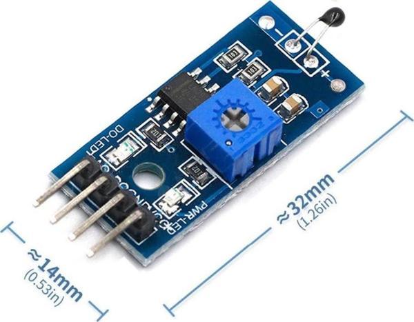Alkatronik Ntc Termistör Sıcaklık Isı Sensör Modülü 20c - 80c Sıcaklık - Image 1