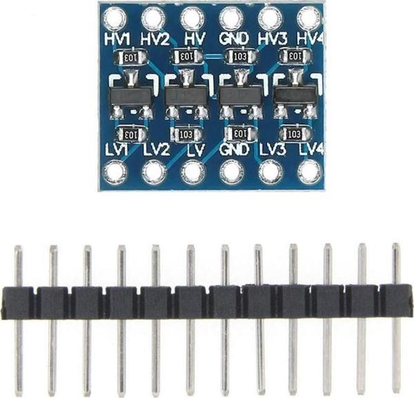 Alkatronik 4 Kanal 2 Yönlü Lojik Seviye Dönüştürücü-5v 3.3v Sinyal Uygunlaştırıcı Iıc I2c Spı Uart Bi-direction - Image 1