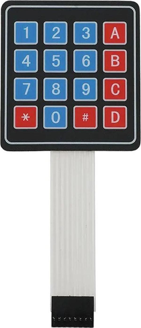 Alkatronik 4 X 4 Matrix Membran Keypad 16 Buton Tuş Takımı Keyboard Klavye Alarm Şifre Kilit - Image 1
