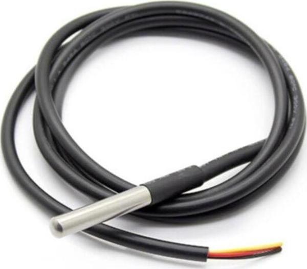 Alkatronik Kablolu Su Geçirmez Ds18b20 Ds1820 Sıcalık Isı Sensörü 1 Metre Arduino Yeni - Image 1
