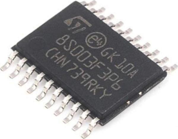 Stmicroelectronics Stm8s003f3p6 Tssop-20 8 Kbytes Flash 16 Mhz 8-bit Mcu Cpu - Image 1