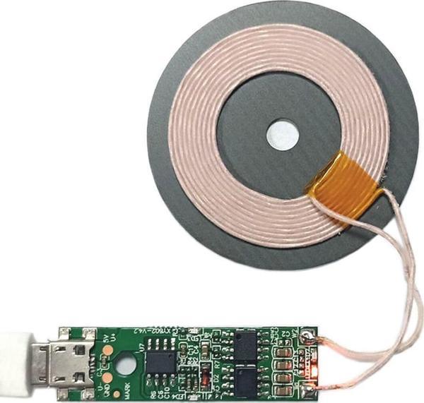 Alkatronik Kablosuz Şarj Modülü 5W 1A Mobil Akıllı Telefon Oyuncak Pil Şarj Transmiter Micro Usb - Image 1