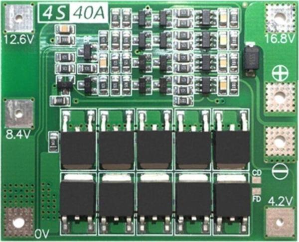 Alkatronik 4s 40a Standart Versiyon - Lityum Batarya Bms Koruma Kartı Lipo - Image 1