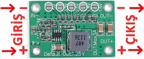 Alkatronik 5-16v 3a Voltaj Düşürücü Modül Ca-1235 Dc Dc Çevirici Ayarlanabilir Güç Kaynağı Step Down Power - Image 1