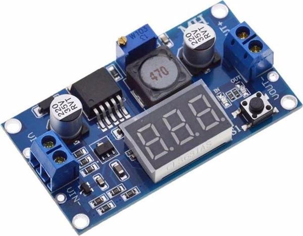 Alkatronik Voltmetreli Lm2596 Ayarlı Modül Ayarlanabilir 3a Güç Kaynağı - Image 1