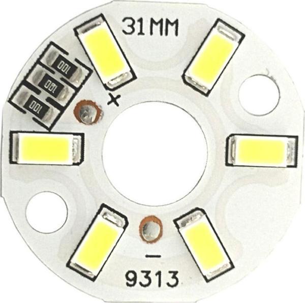 Alkatronik 5730 5v 3w 32mm Beyaz Led Modül Aluminyum Pcb 6 Led Lamba Aydınlatma - Image 1