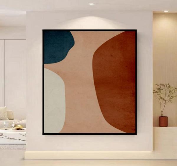 Farby Yağlı Boya Dokulu Tablo 100X150 Siyah Çerçeveli - Image 1