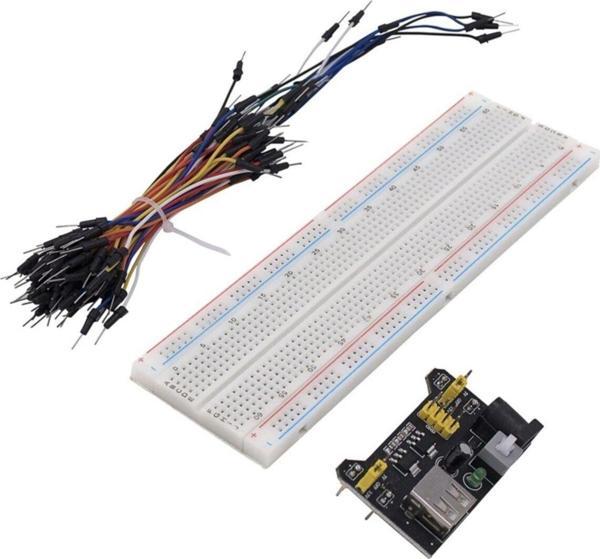 Alkatronik Breadboard Seti - Mb-102 + 65 Parça Kablo Seti + Bb. Güç Kaynağı - Image 1