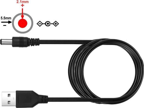 Alkatronik Usb 5v To 5.5x2.1mm Adaptör Çevirici Kablo Güç Kablosu Kamera Tablet Cep Telefonu - Image 1