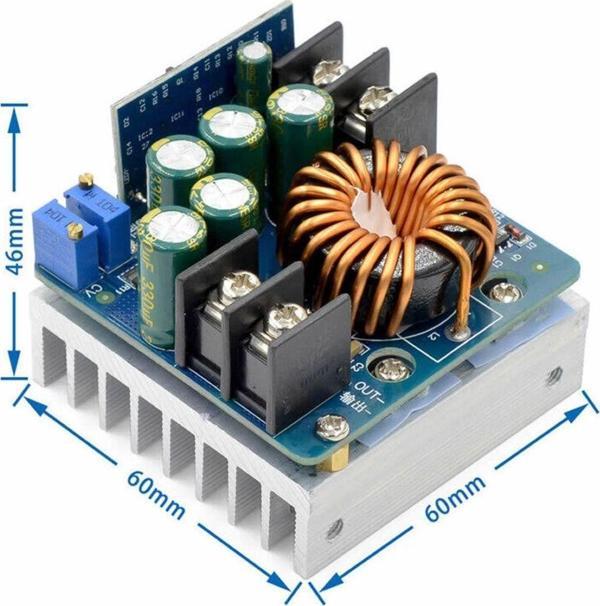 Alkatronik 400w 12v / 60v 15a Voltaj Düşürücü Modül Güç Kaynağı Voltaj Ve Akım Ayarlanabilir Dc Dc Step Down - Image 1
