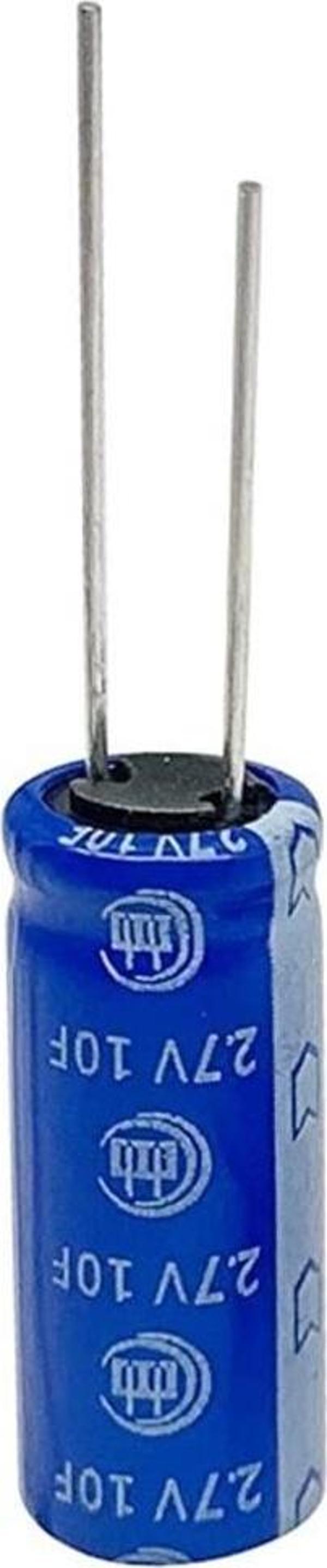Alkatronik 10f 2.7v Süpercap 10x25mm Dıp Süper Kapasitör Enerji Depolama Güneş Rüzgar Akü Batarya Güç Kaynağı - Image 1