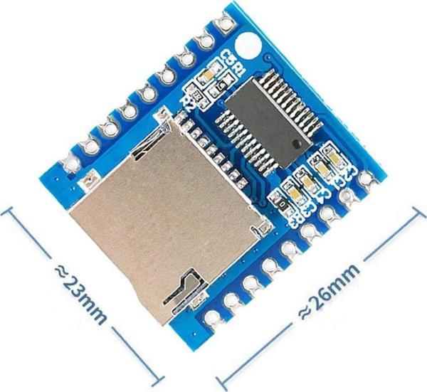 Alkatronik Xy-v17b Mp3 Wav Ses Çalma Modülü Micro Sd 32gb Hafıza Fat16 Fat32 24 Bit - Image 1