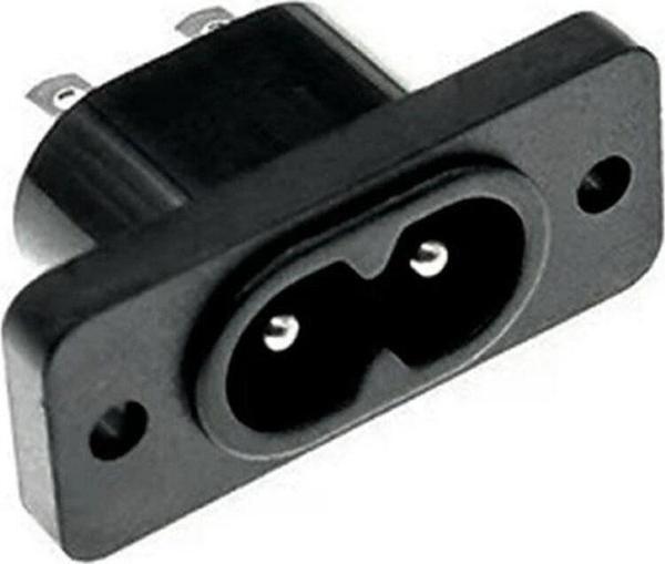 Alkatronik 220V 5A AC Dişi Power Giriş Soketi C7 2 Pin Panel Montaj Tip Elektrik Güç Kablo Bağlantı Konnektörü - Image 1